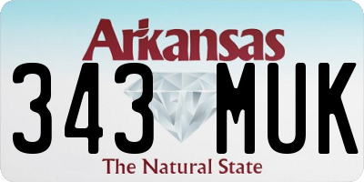 AR license plate 343MUK