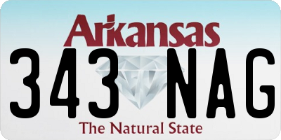 AR license plate 343NAG