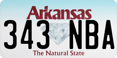 AR license plate 343NBA