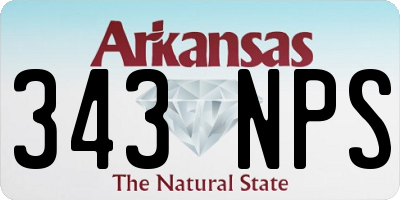 AR license plate 343NPS
