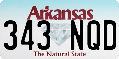 AR license plate 343NQD