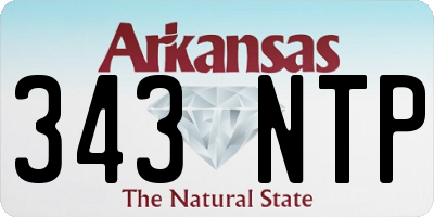AR license plate 343NTP