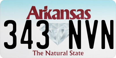 AR license plate 343NVN