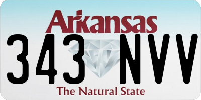 AR license plate 343NVV