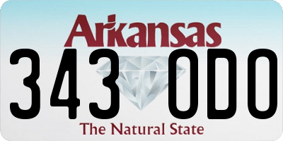 AR license plate 343ODO