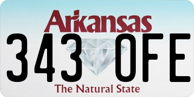 AR license plate 343OFE