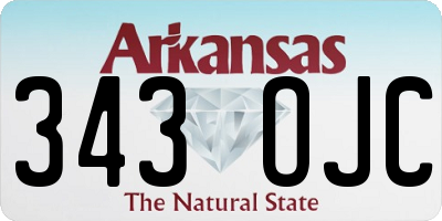 AR license plate 343OJC