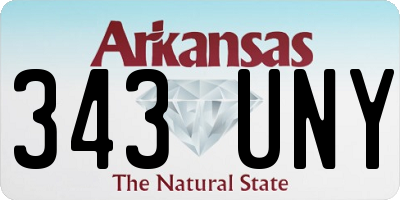 AR license plate 343UNY