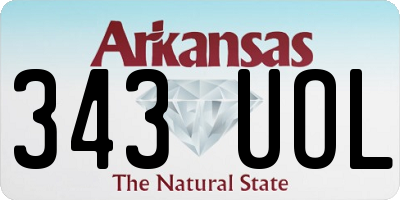 AR license plate 343UOL