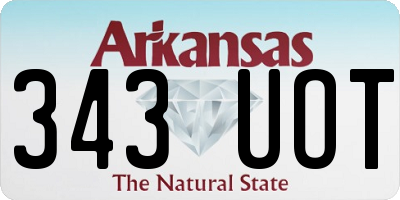 AR license plate 343UOT