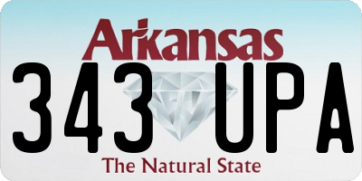 AR license plate 343UPA