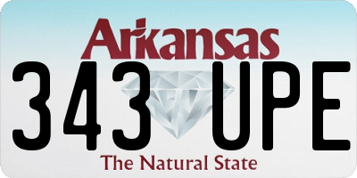 AR license plate 343UPE