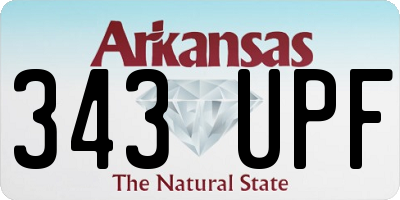 AR license plate 343UPF
