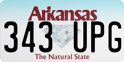 AR license plate 343UPG