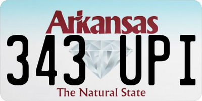 AR license plate 343UPI