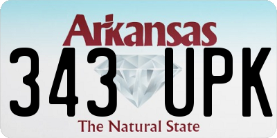 AR license plate 343UPK