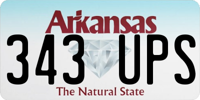 AR license plate 343UPS