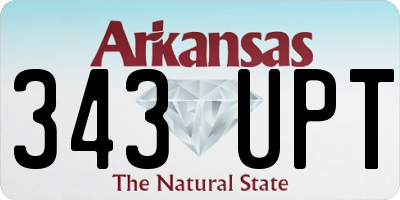 AR license plate 343UPT
