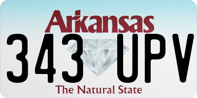 AR license plate 343UPV
