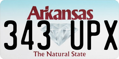AR license plate 343UPX