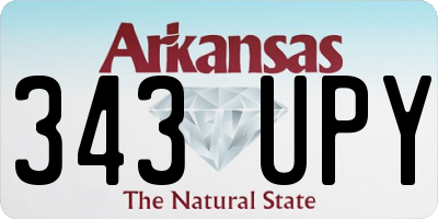 AR license plate 343UPY