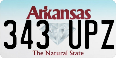 AR license plate 343UPZ