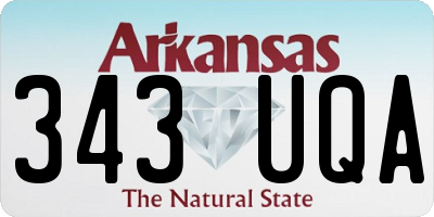 AR license plate 343UQA