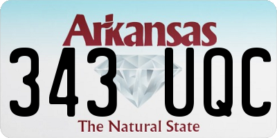 AR license plate 343UQC
