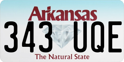 AR license plate 343UQE