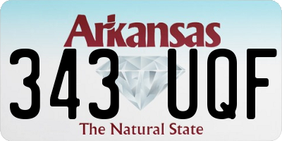 AR license plate 343UQF
