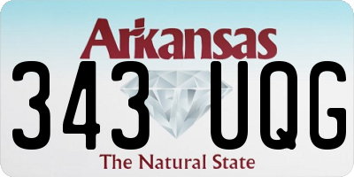 AR license plate 343UQG