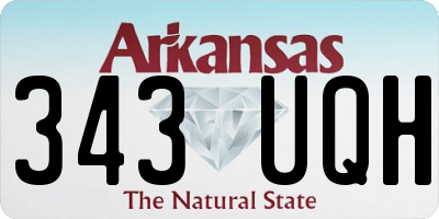 AR license plate 343UQH