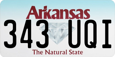 AR license plate 343UQI