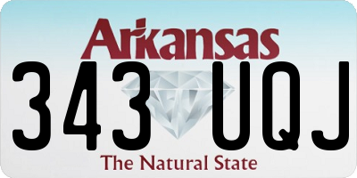 AR license plate 343UQJ