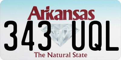AR license plate 343UQL