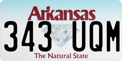 AR license plate 343UQM