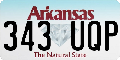 AR license plate 343UQP