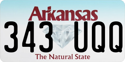 AR license plate 343UQQ
