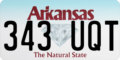 AR license plate 343UQT