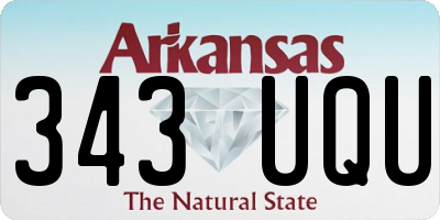 AR license plate 343UQU
