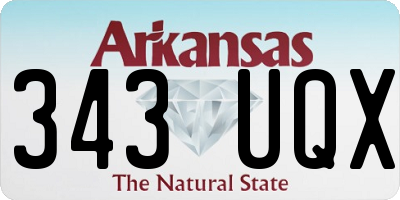 AR license plate 343UQX