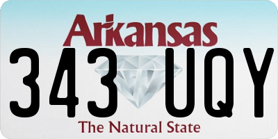 AR license plate 343UQY
