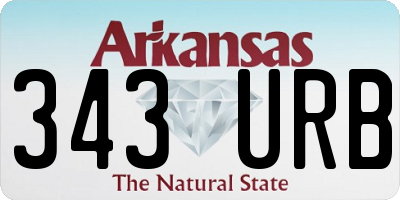 AR license plate 343URB