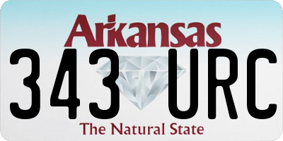 AR license plate 343URC