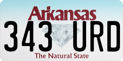 AR license plate 343URD