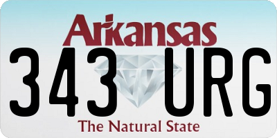 AR license plate 343URG