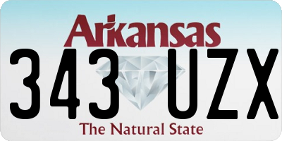 AR license plate 343UZX