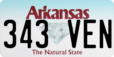 AR license plate 343VEN