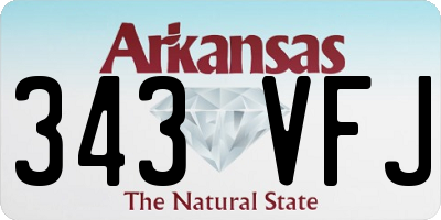 AR license plate 343VFJ
