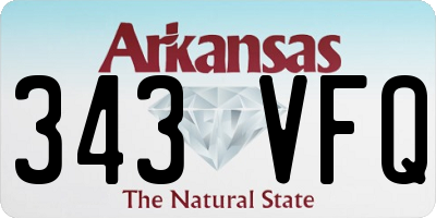 AR license plate 343VFQ